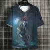 Horse T-Shirt For Men 3d Printed Unisex Short Sleeved Tshirt Animal Clothes Oversized Streetwear Shirt Cosplay Men's Top Tees