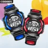 Men's Fashion Multi function Colorful Light Sport Wristband Electronic Watch